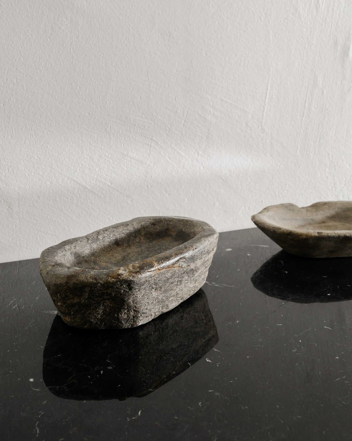 SWEDISH DECORATIVE STONE BOWLS