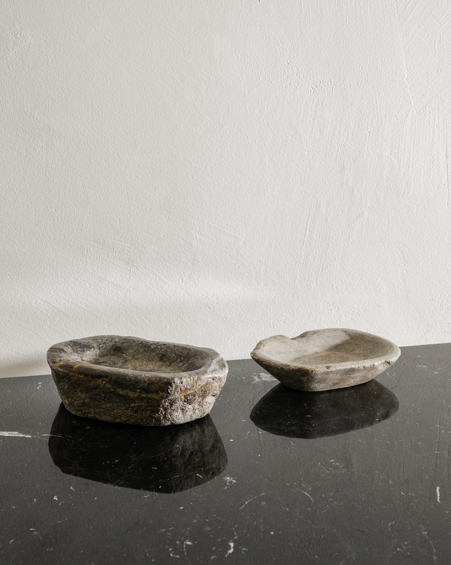 SWEDISH DECORATIVE STONE BOWLS