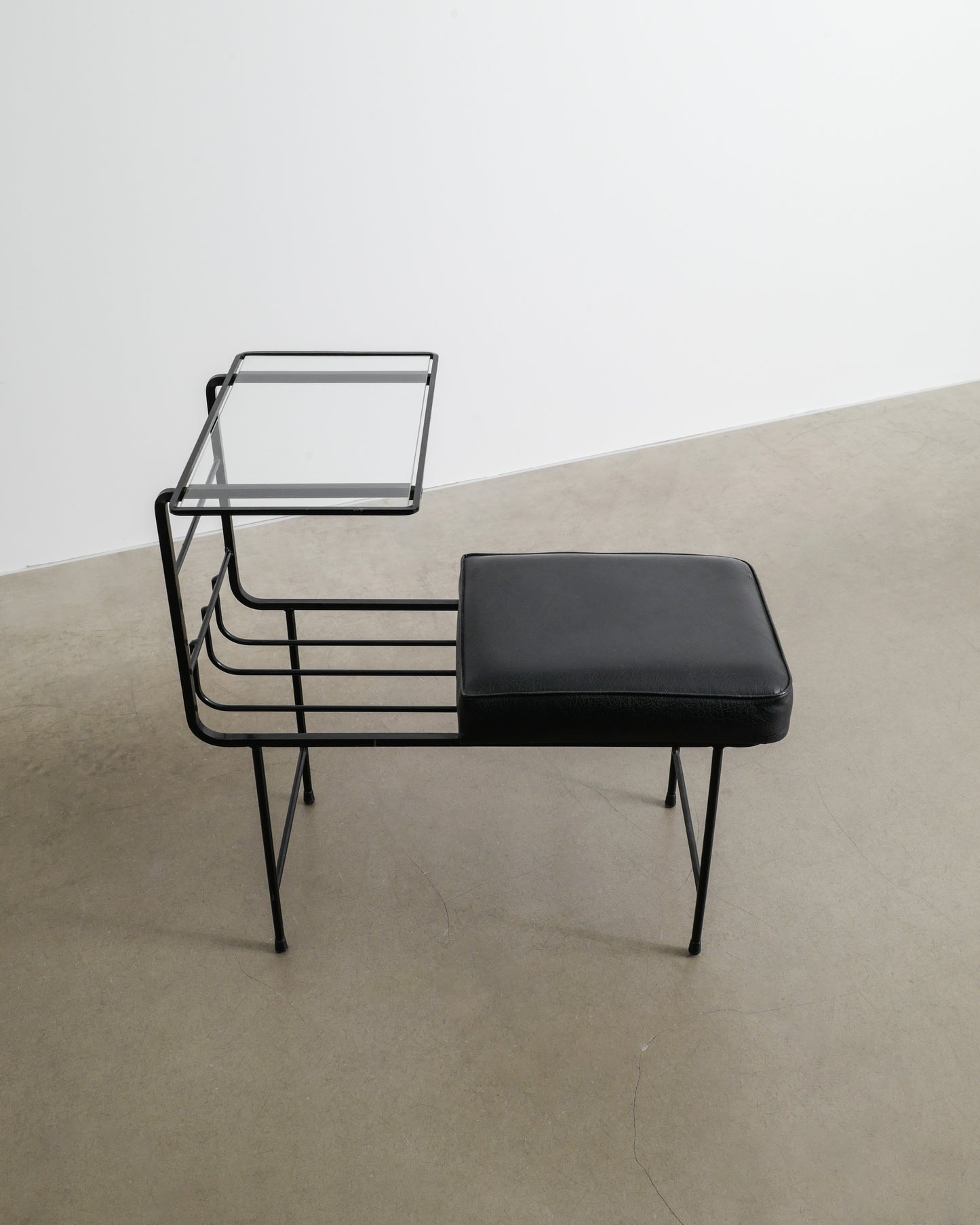MATHIEU MATÉGOT CONSOLE BENCH, 1950s