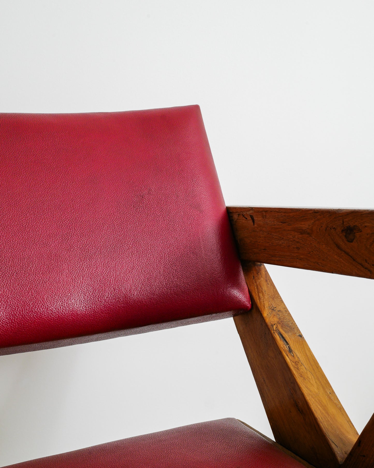 PIERRE JEANNERET "X-CHAIRS" IN LEATHER, 1950s