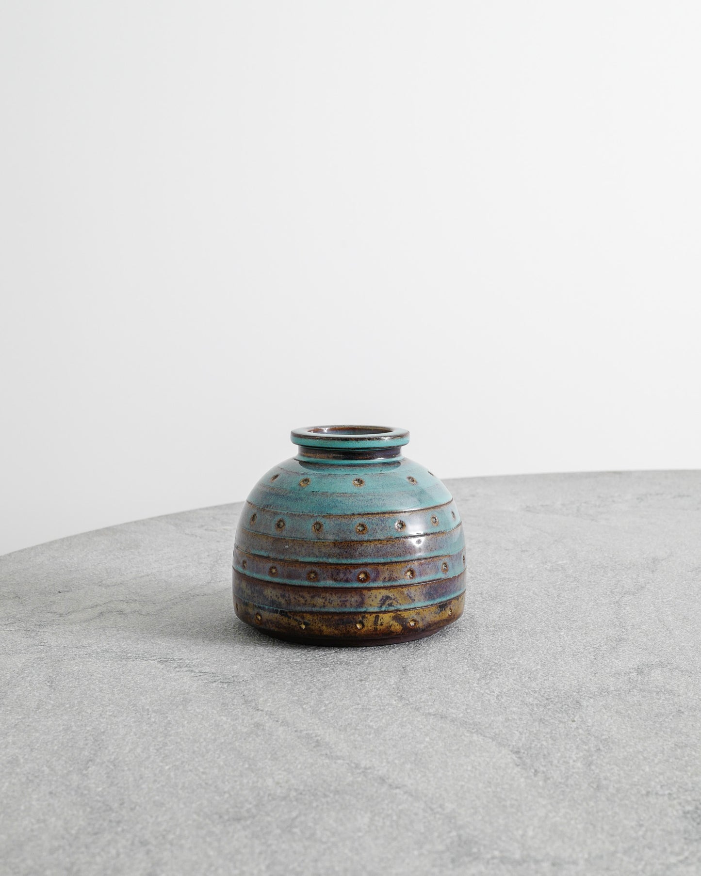 WILHELM KÅGE "FARSTA" STONEWARE VASE, 1940s