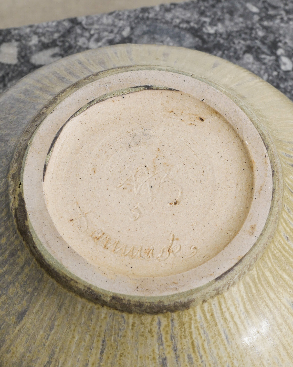 ARNE BANG STONEWARE BOWL, 1950s