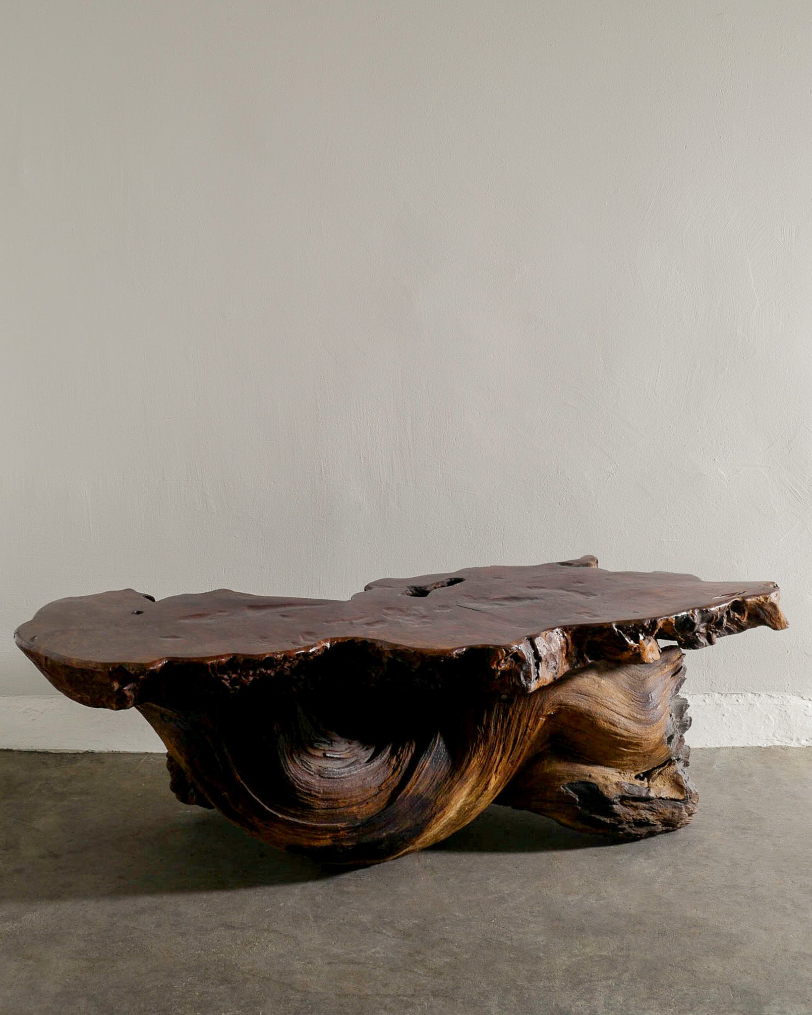 FRENCH BRUTALIST ROOT TABLE, 1960s