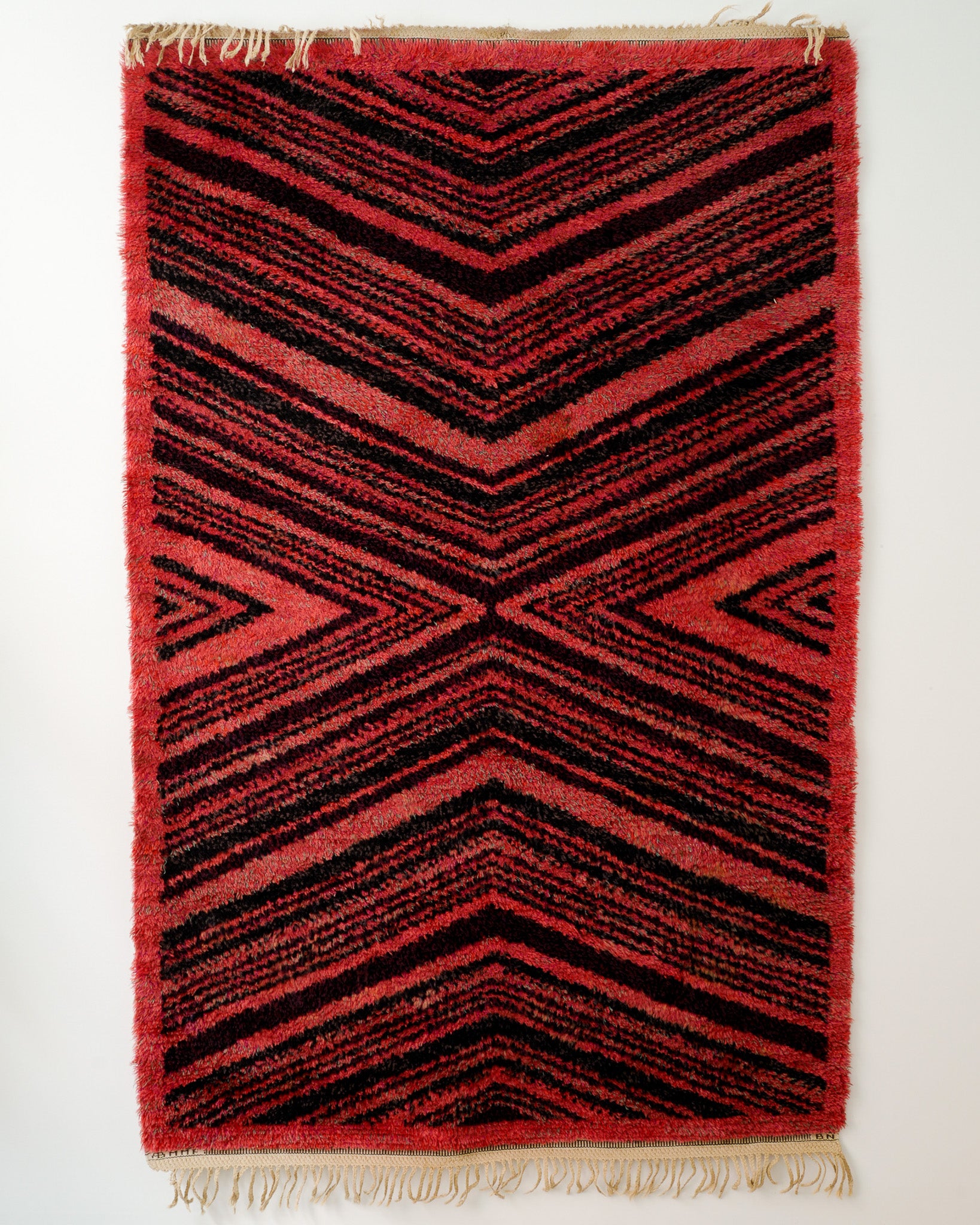 BARBRO NILSSON "TIGERFÄLLEN" WOOL RUG, 1940s