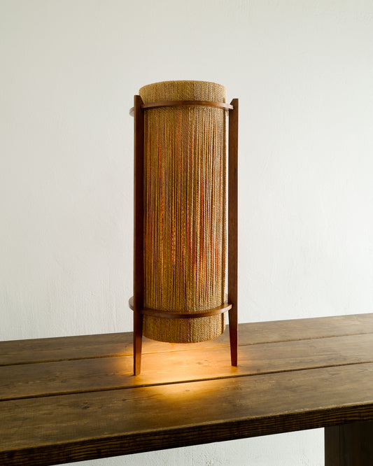 IB FABIANSEN TEAK LAMP, 1950s