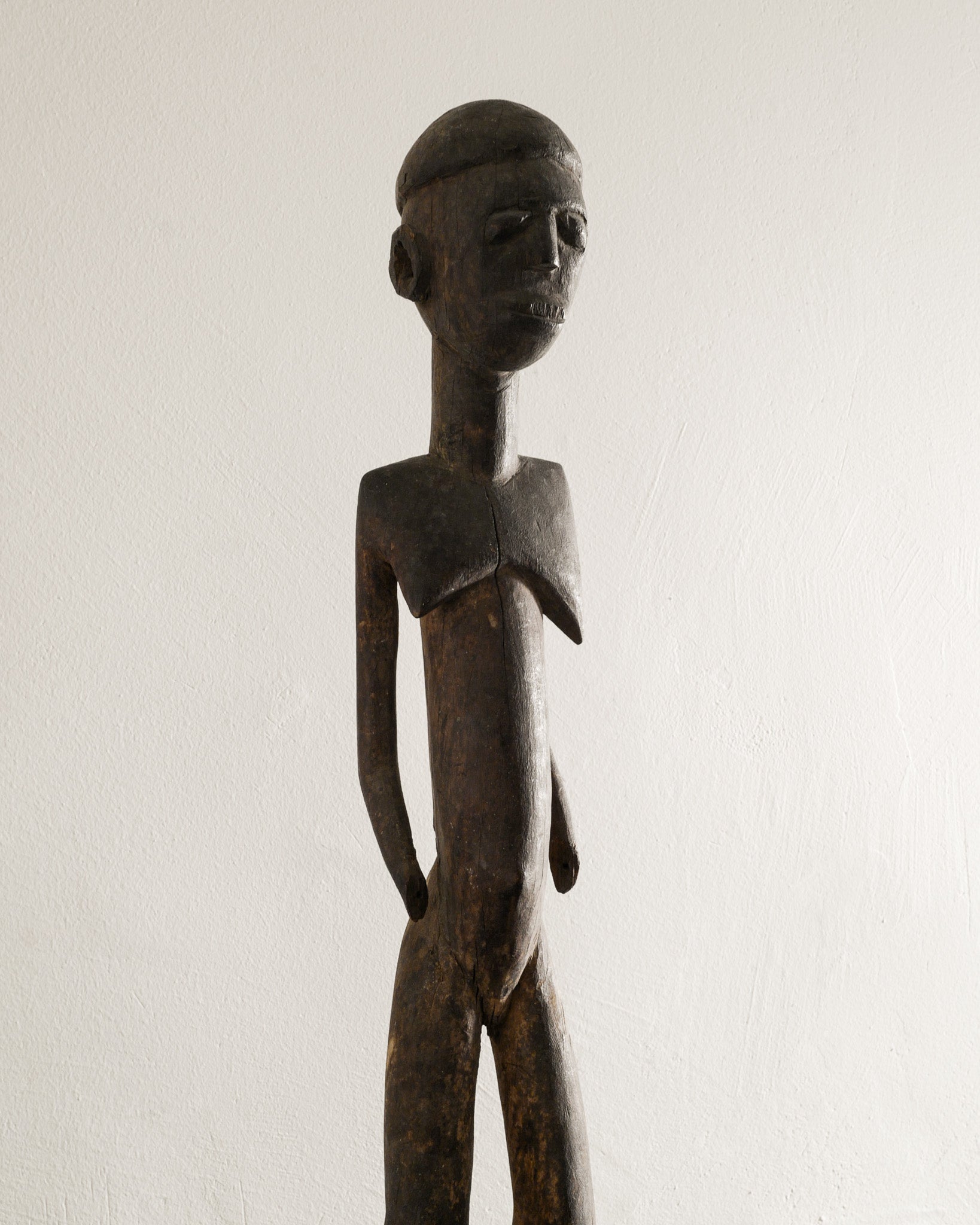 WOODEN LOBI FEMALE FIGURE, BURKINA FASO 1940s