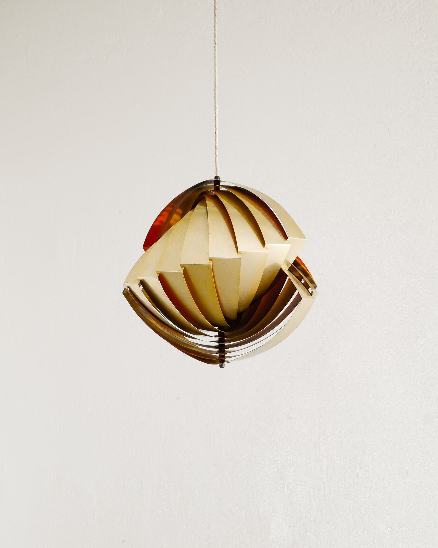 LOUIS WEISDORF "TIVOLI" BRASS PENDANT, 1960s