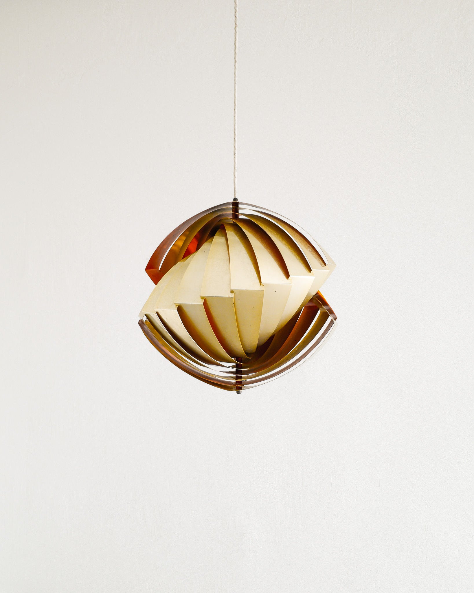 LOUIS WEISDORF "TIVOLI" BRASS PENDANT, 1960s