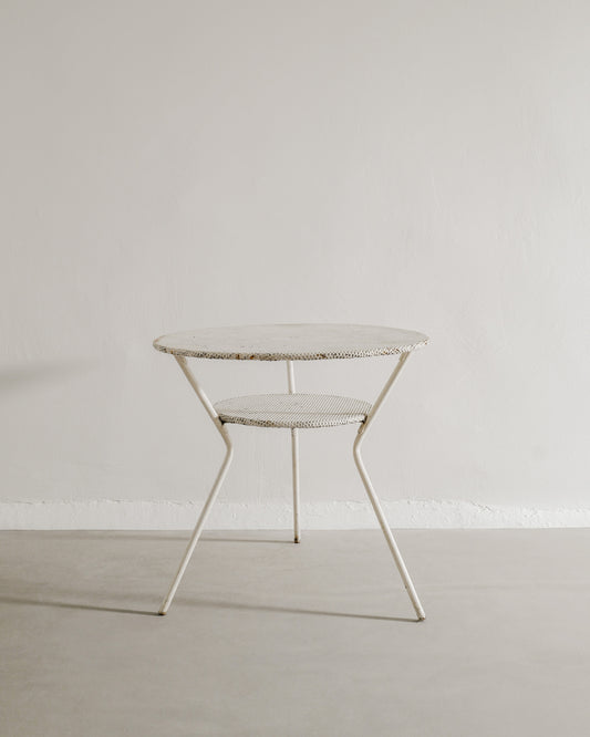 FRENCH METAL TABLE, 1950s