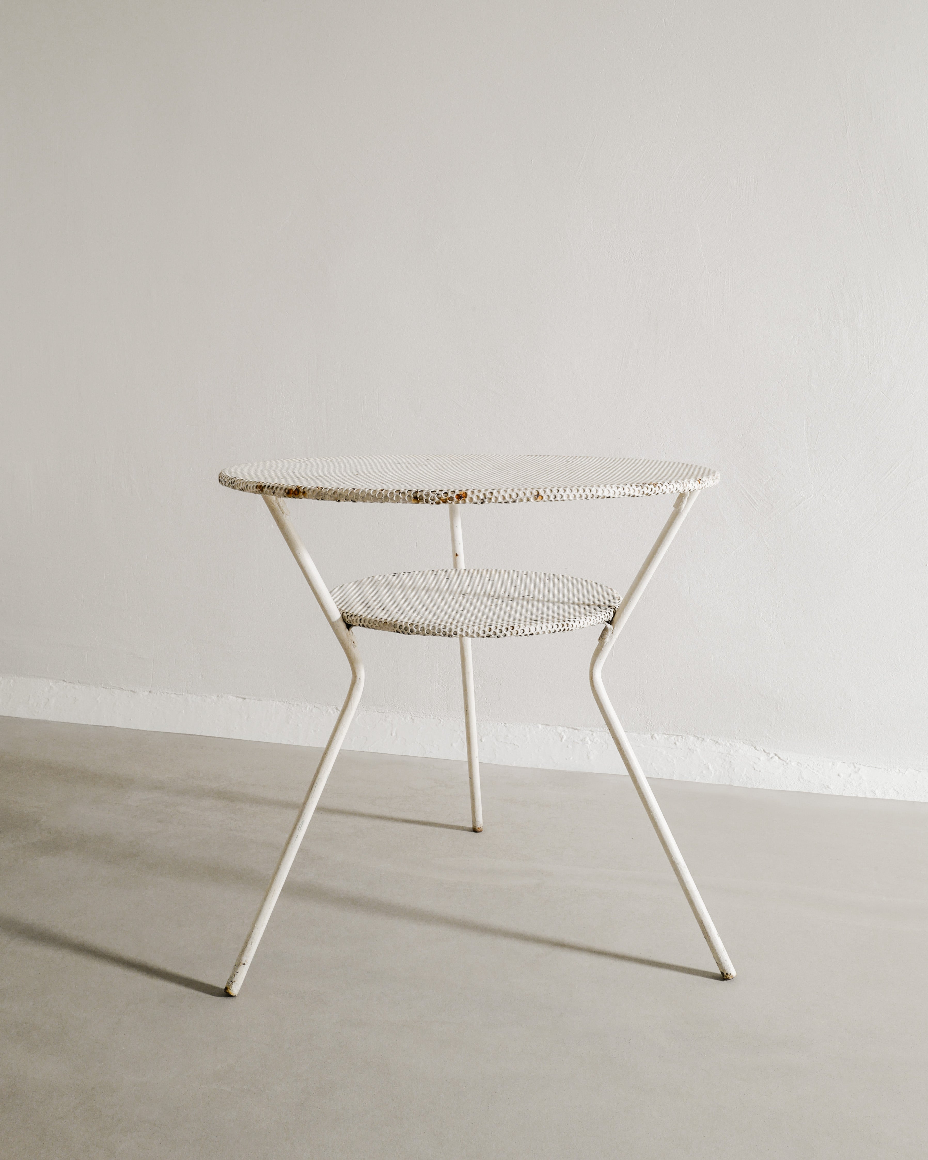 FRENCH METAL TABLE, 1950s