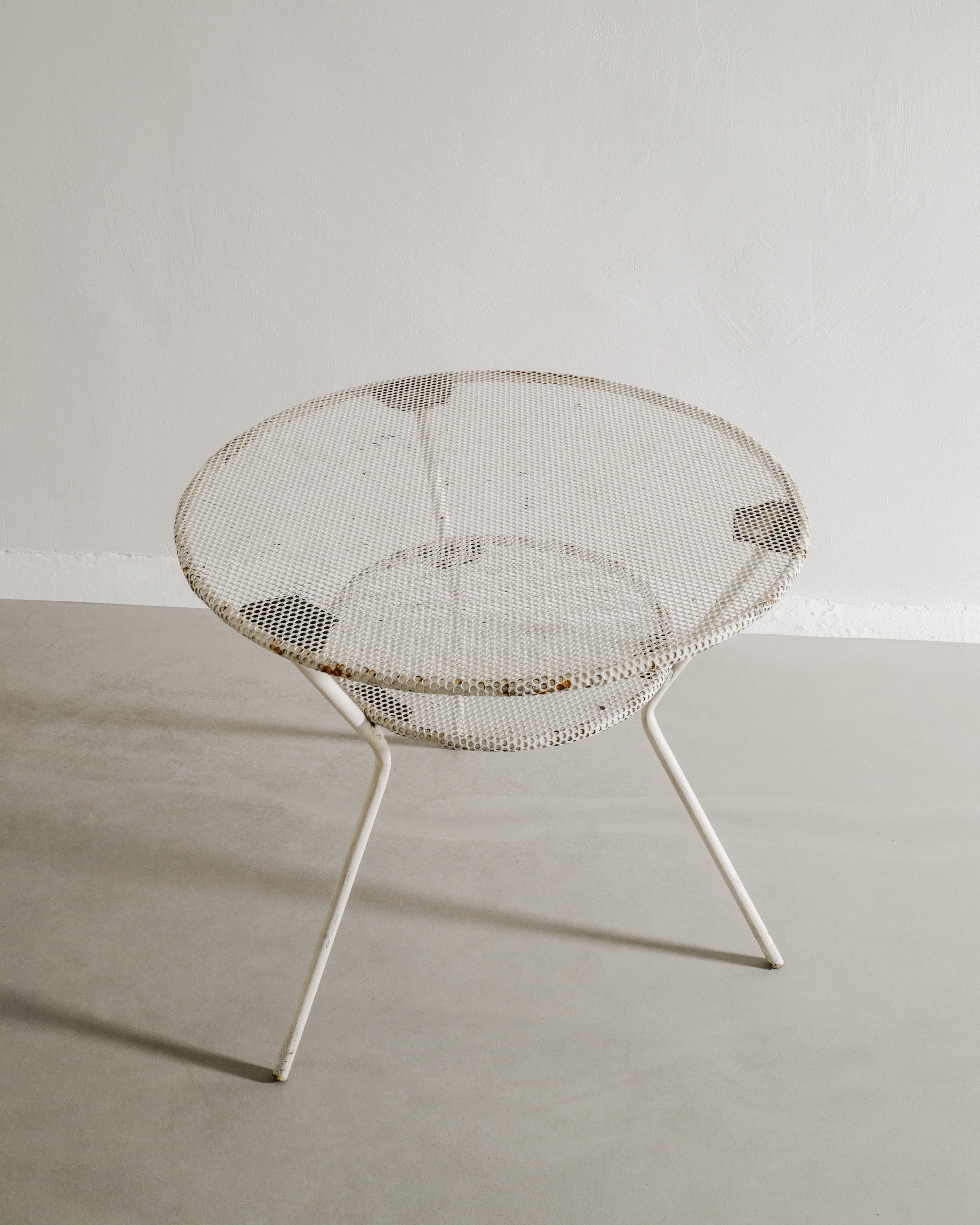 FRENCH METAL TABLE, 1950s