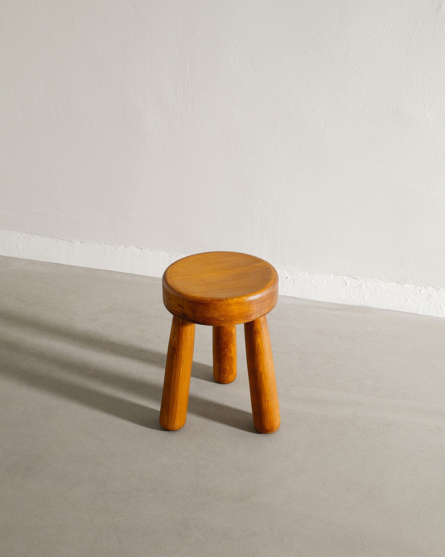 GROUP OF SWEDISH WOODEN STOOLS, 1970s