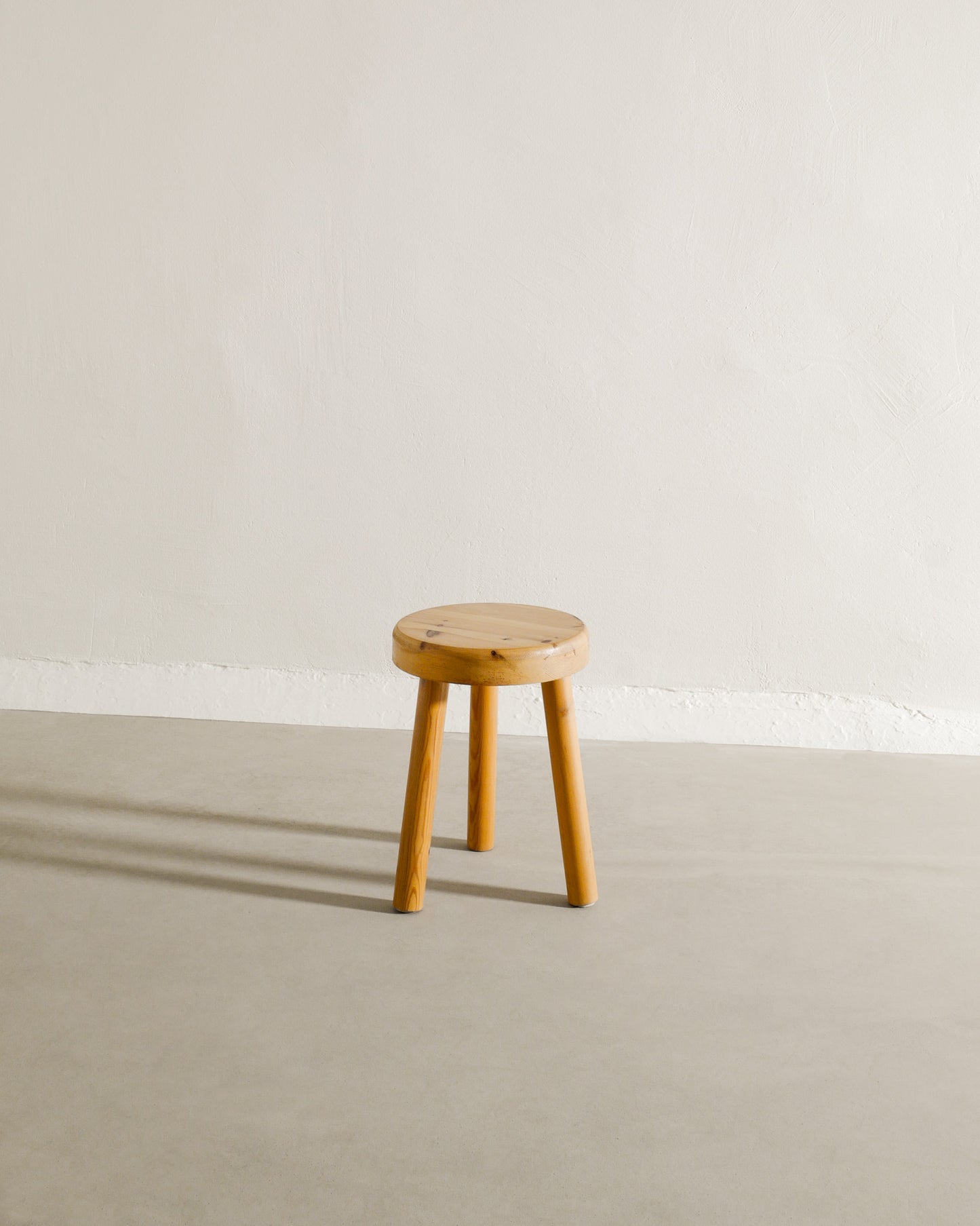 SWEDISH PINE STOOL, 1970s
