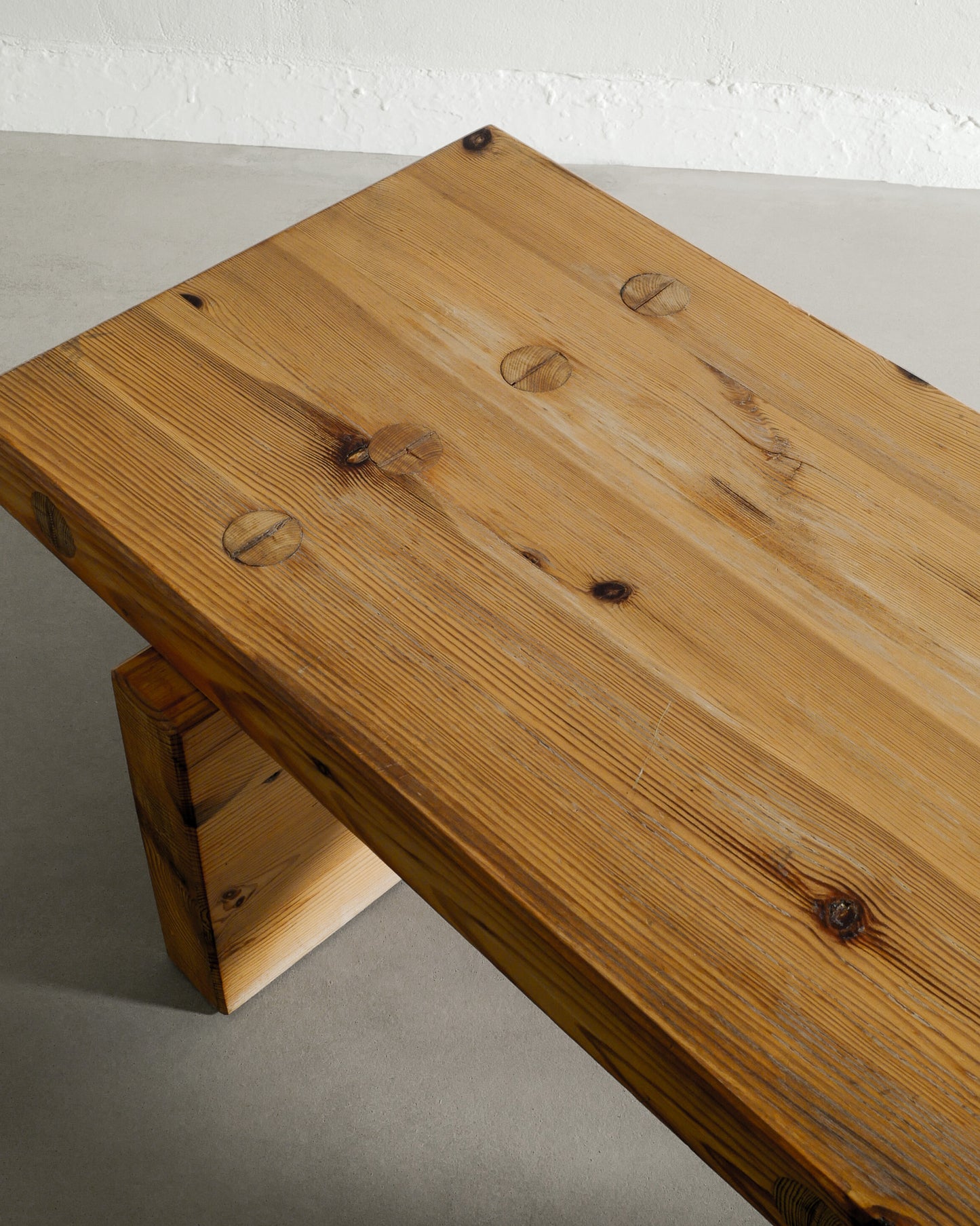 ROLAND WILHELMSSON PINE BENCH, 1970s