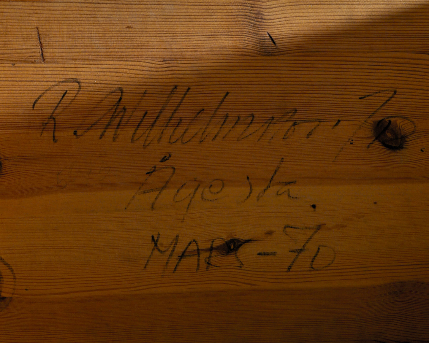 ROLAND WILHELMSSON PINE BENCH, 1970s