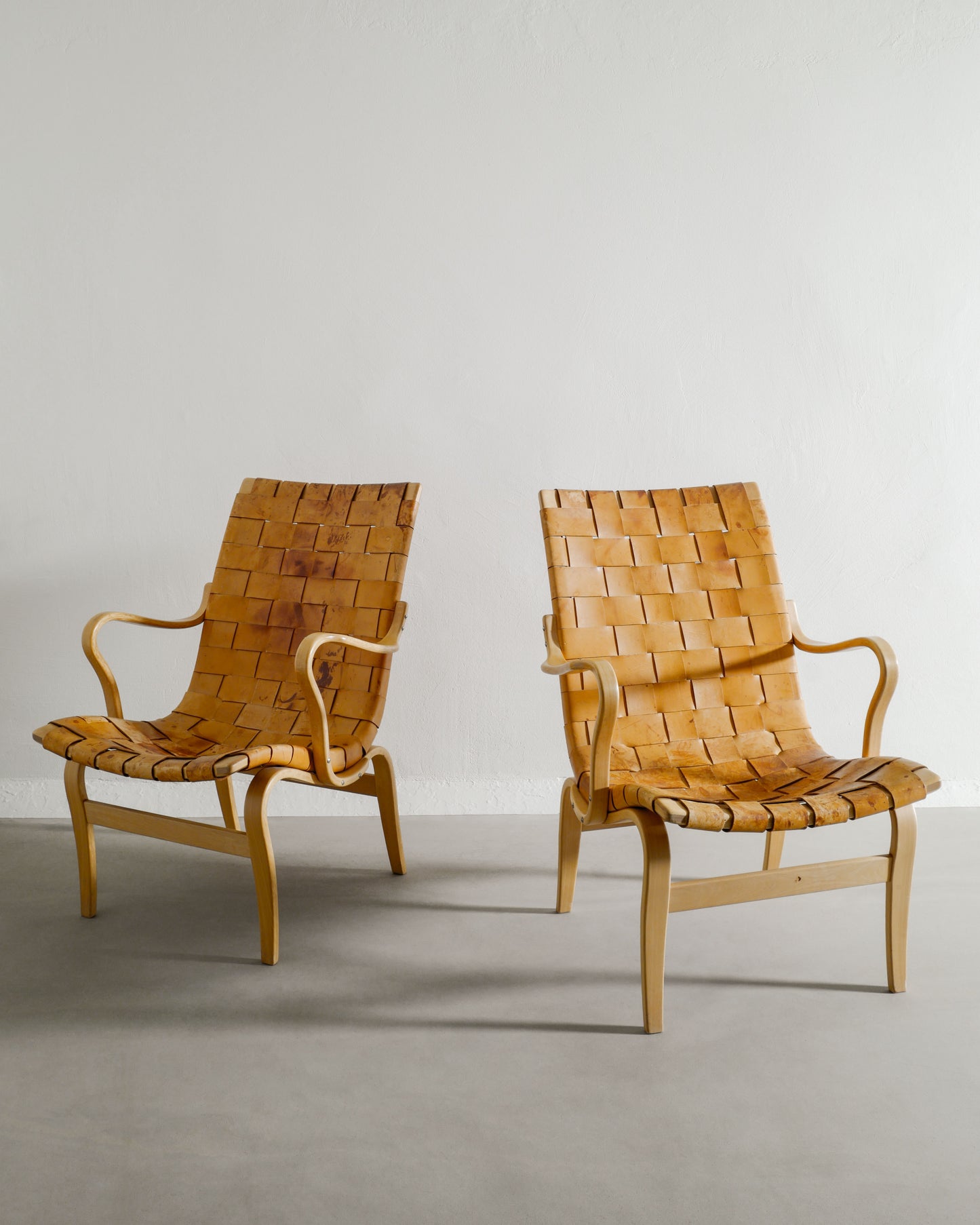 BRUNO MATHSSON "EVA" ARMCHAIRS, 1970s