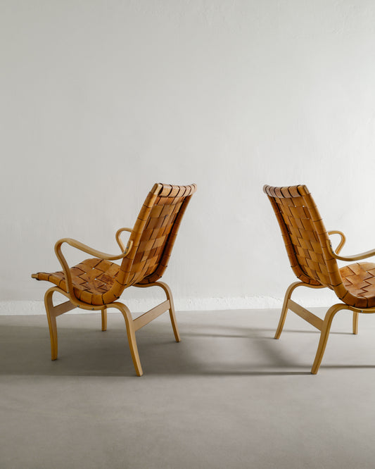 BRUNO MATHSSON "EVA" ARMCHAIRS, 1970s