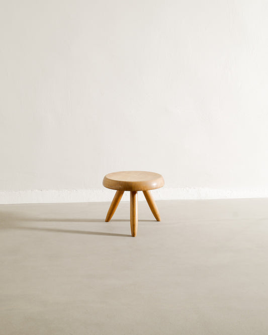 CHARLOTTE PERRIAND BERGER LOW STOOL, 1960s