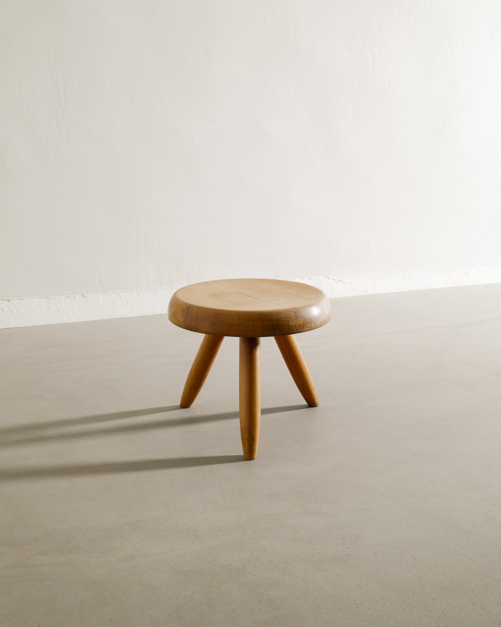 CHARLOTTE PERRIAND BERGER LOW STOOL, 1960s