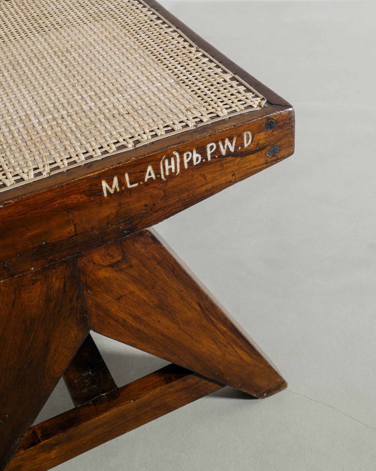 PIERRE JEANNERET WOODEN BENCH, 1950s