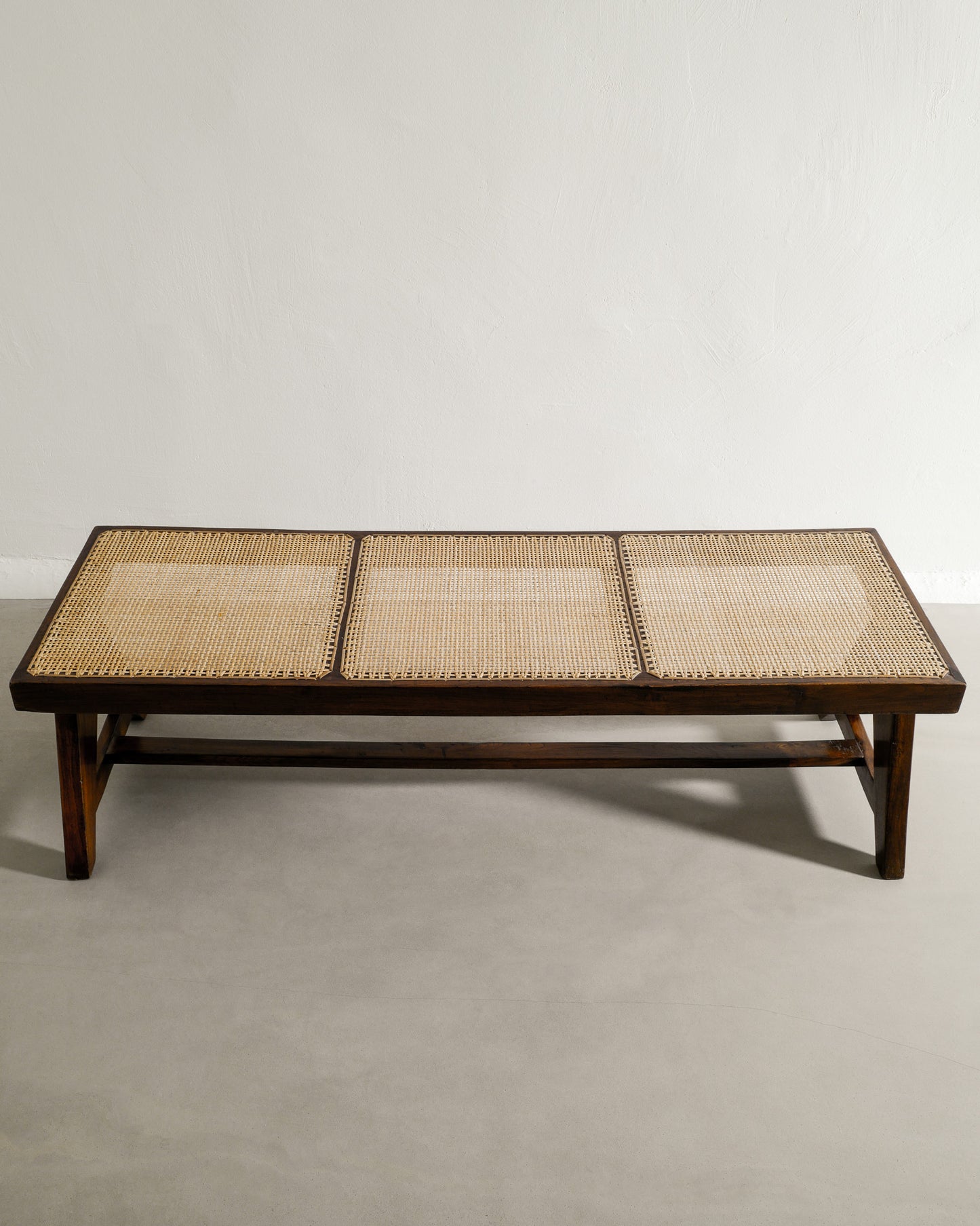 PIERRE JEANNERET TEAK BENCH, 1950s