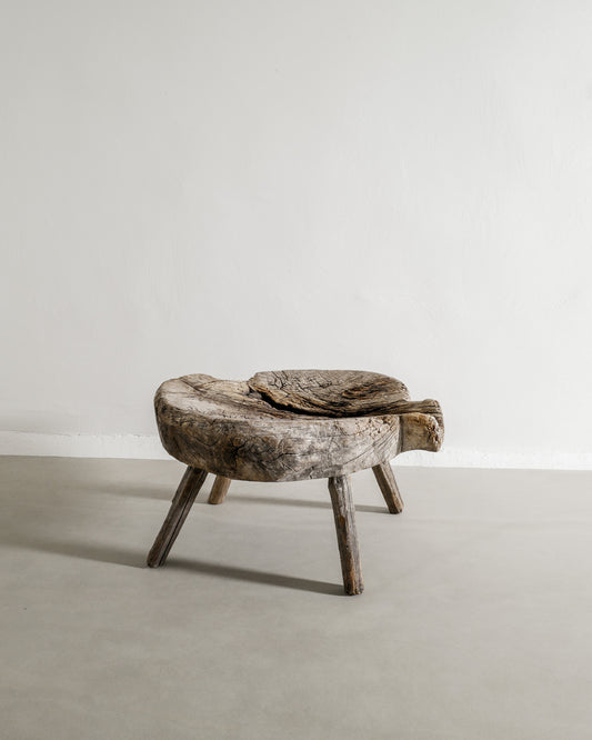 SWEDISH BRUTALIST WOODEN TABLE, 1800s