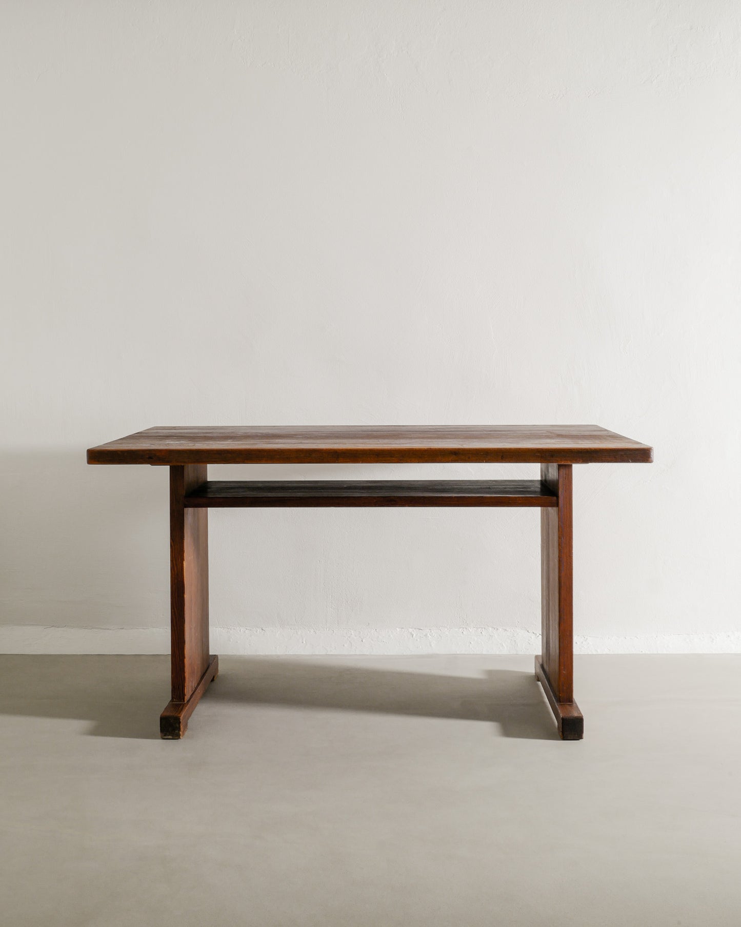 SWEDISH PINE TABLE WITH A SHELF, 1930s