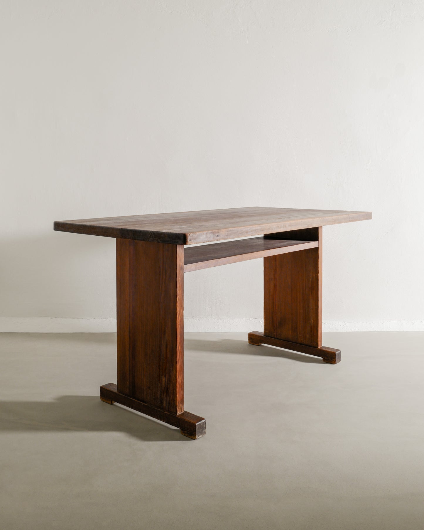 SWEDISH PINE TABLE WITH A SHELF, 1930s