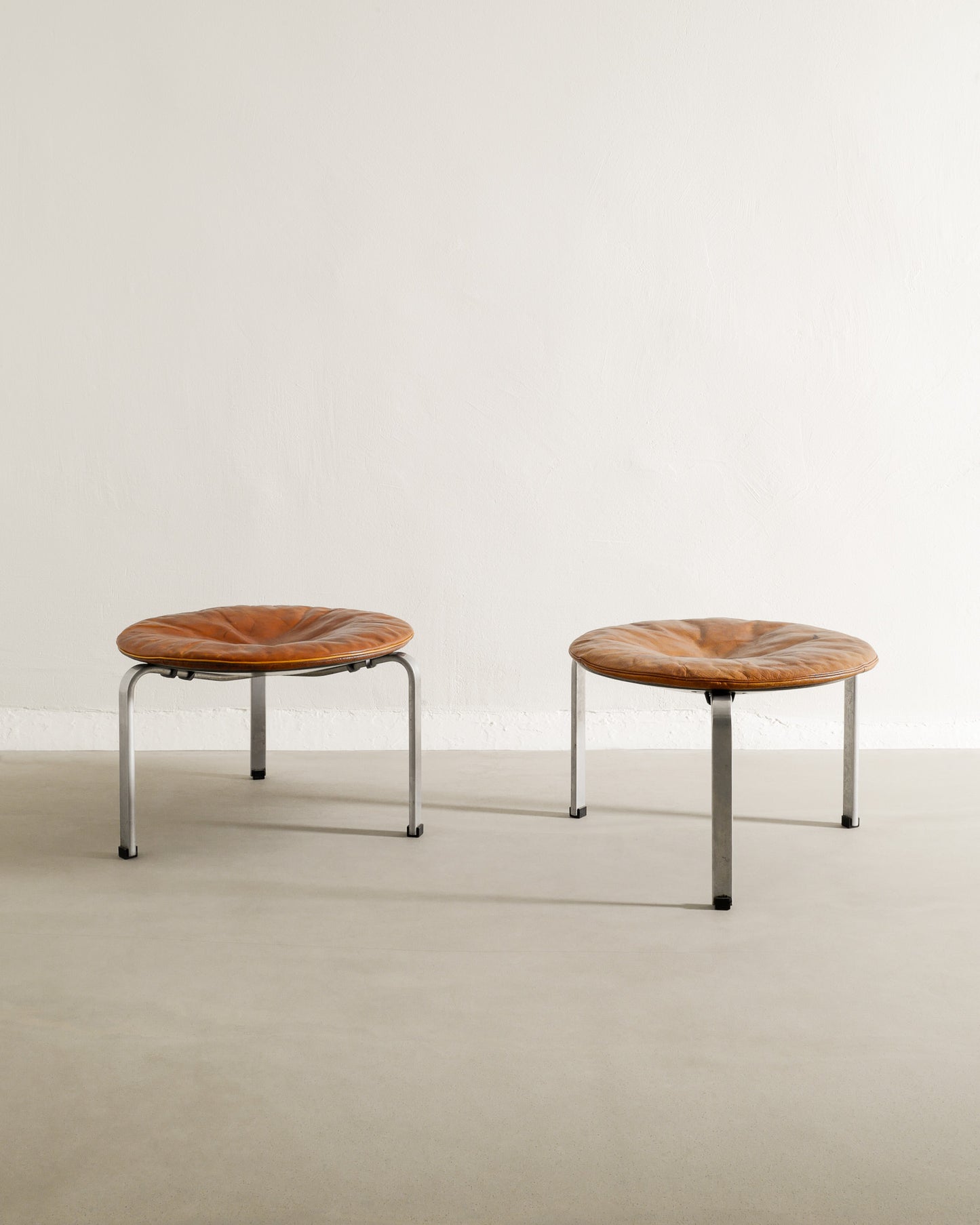 POUL KJAERHOLM "PK-33" STOOLS, 1960s