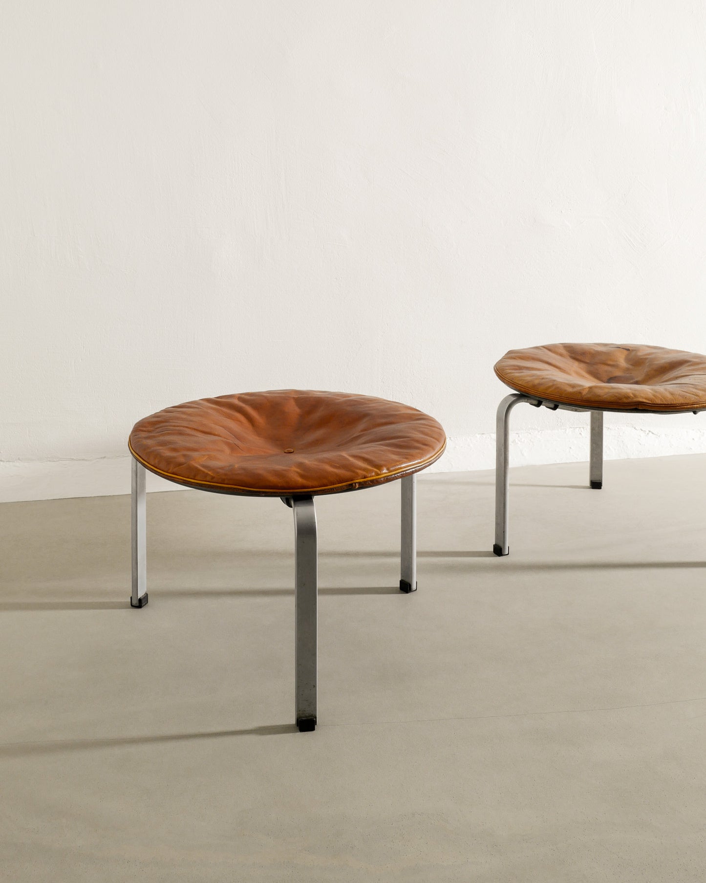POUL KJAERHOLM "PK-33" STOOLS, 1960s