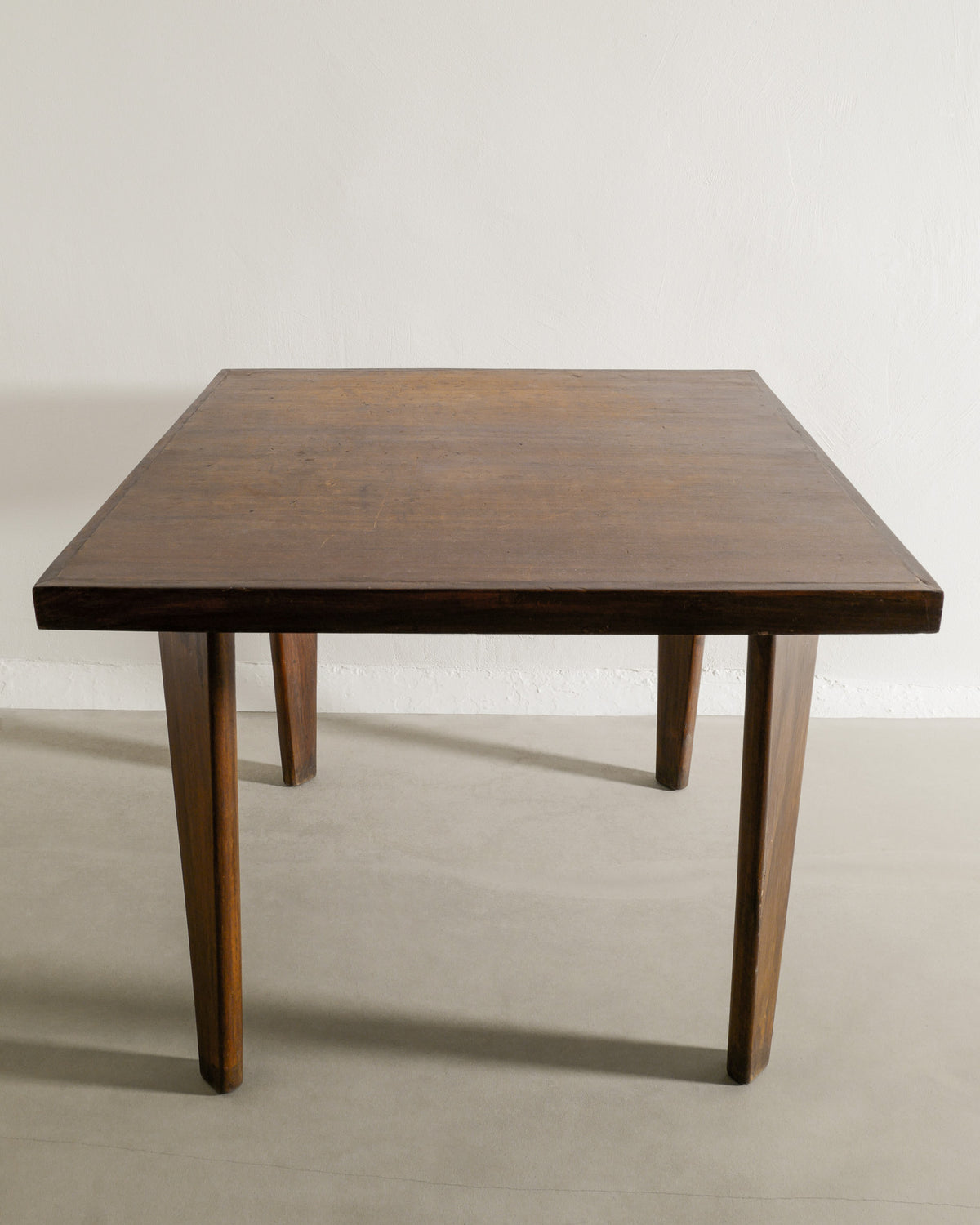 PIERRE JEANNERET SQUARED TABLE, 1950s
