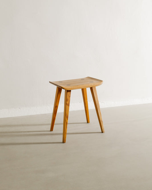 CARL MALMSTEN "VISINGSÖ" PINE STOOL, 1940s