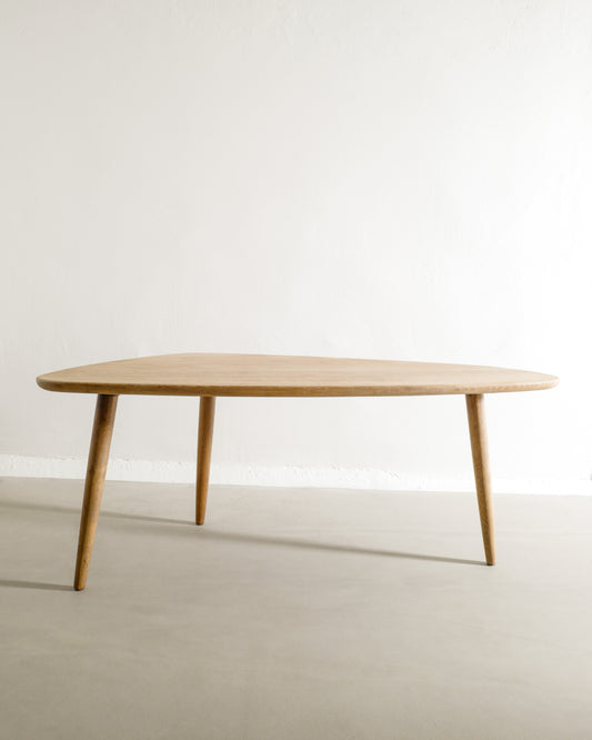 DANISH OVAL COFFEE TABLE IN OAK, 1950s