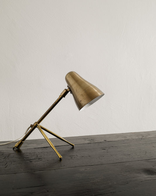 GIUSEPPE OSTUNI "OCHETTA" BRASS LAMP, 1950s