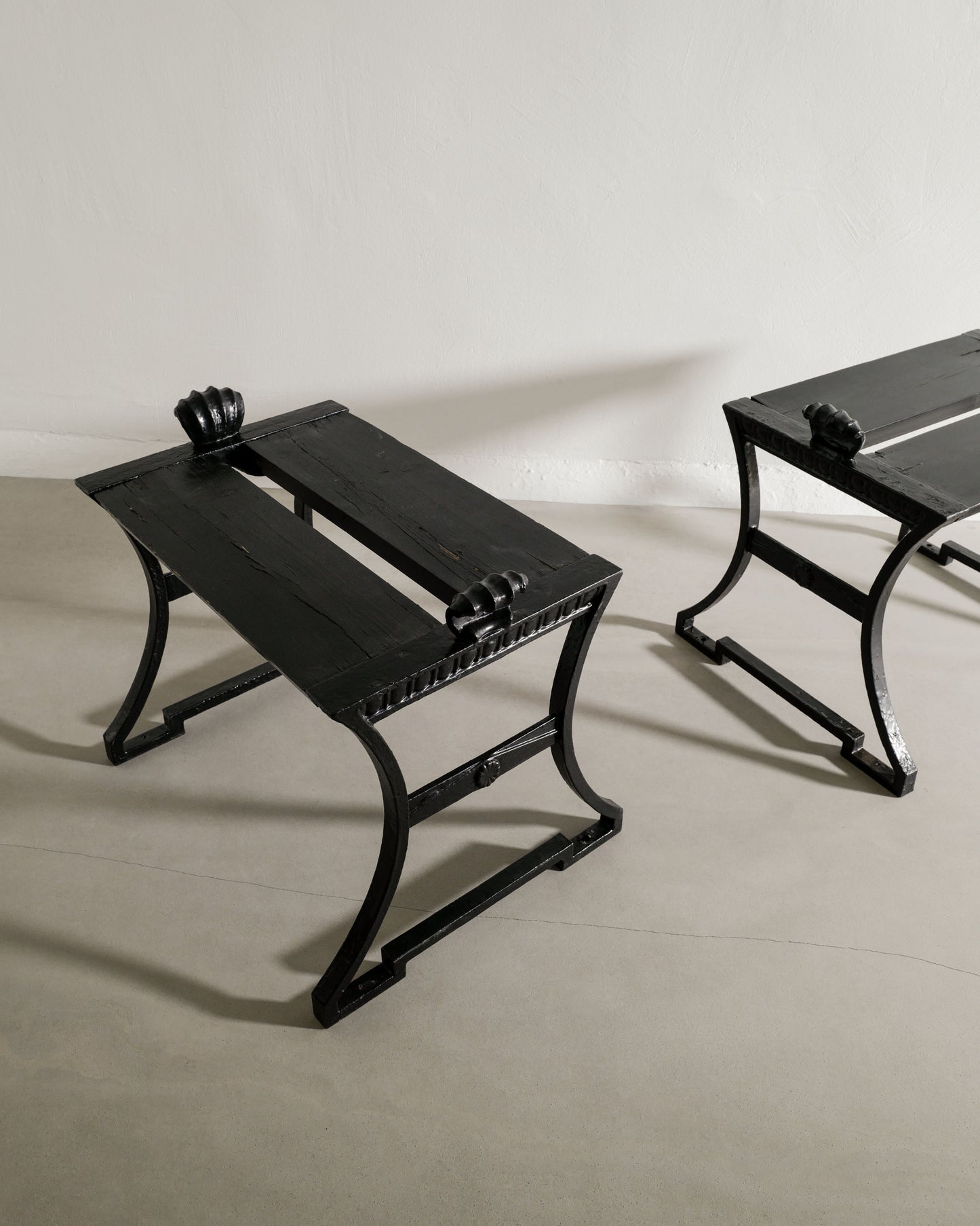 FOLKE BENSOW "No 2 / SNECKAN" BENCHES, 1920s