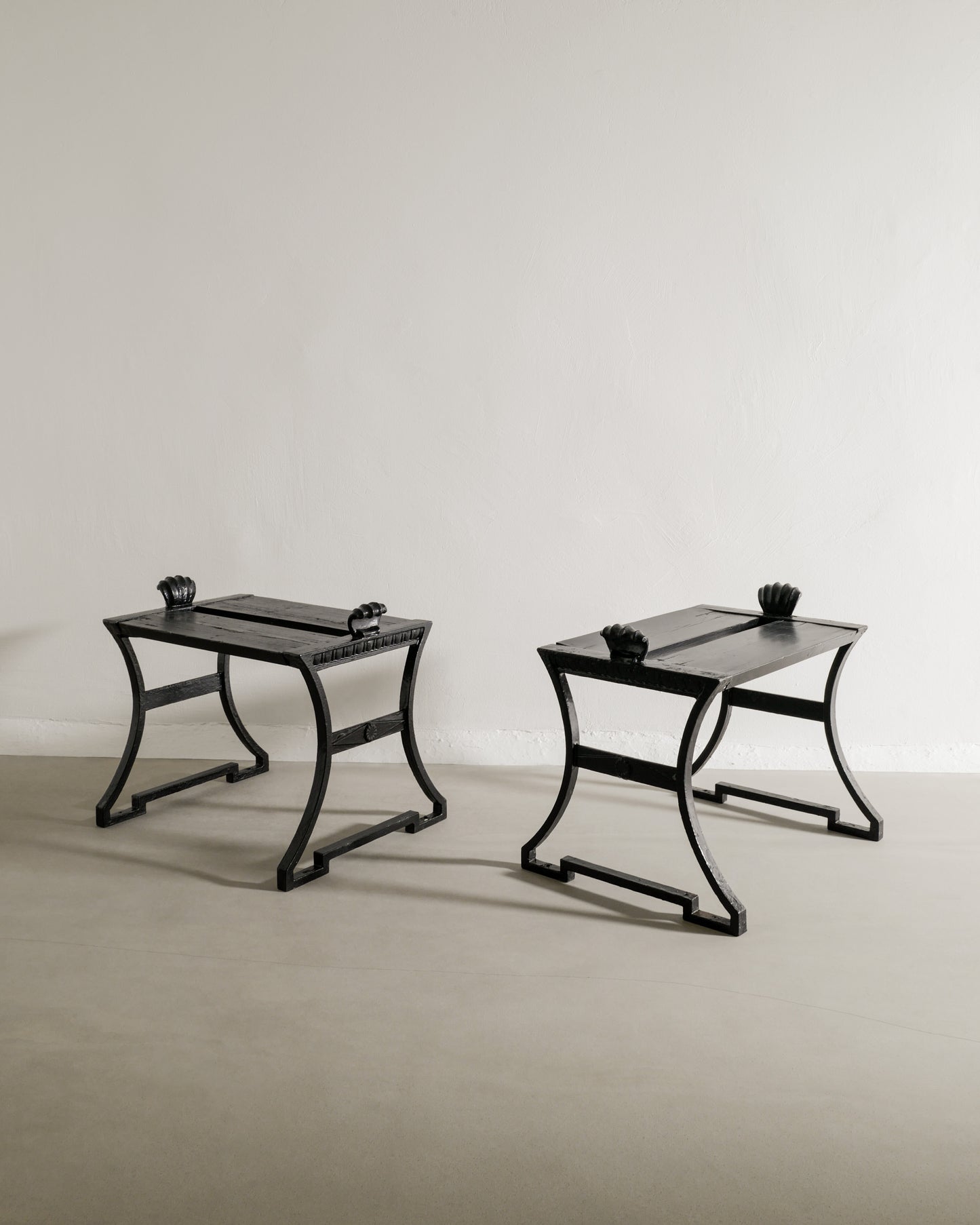 FOLKE BENSOW "No 2 / SNECKAN" BENCHES, 1920s