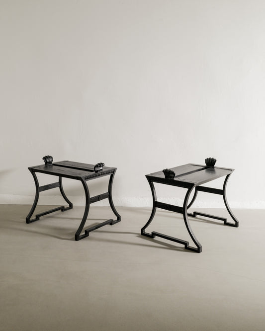 FOLKE BENSOW "No 2 / SNECKAN" BENCHES, 1920s