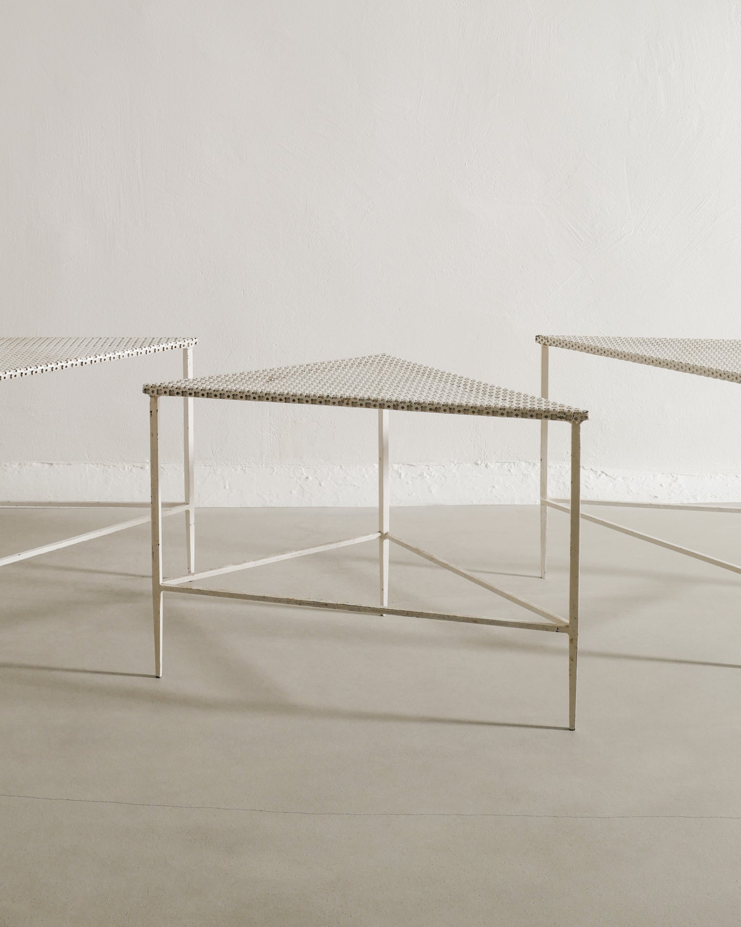MATHIEU MATÈGOT SIDE TABLES, 1950s