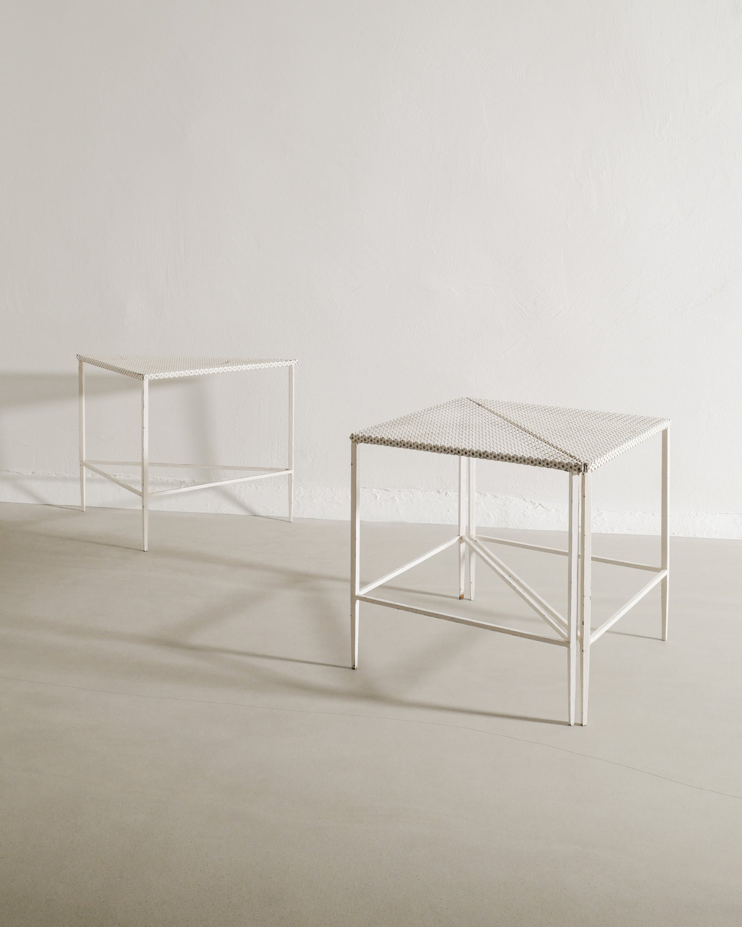 MATHIEU MATÈGOT SIDE TABLES, 1950s