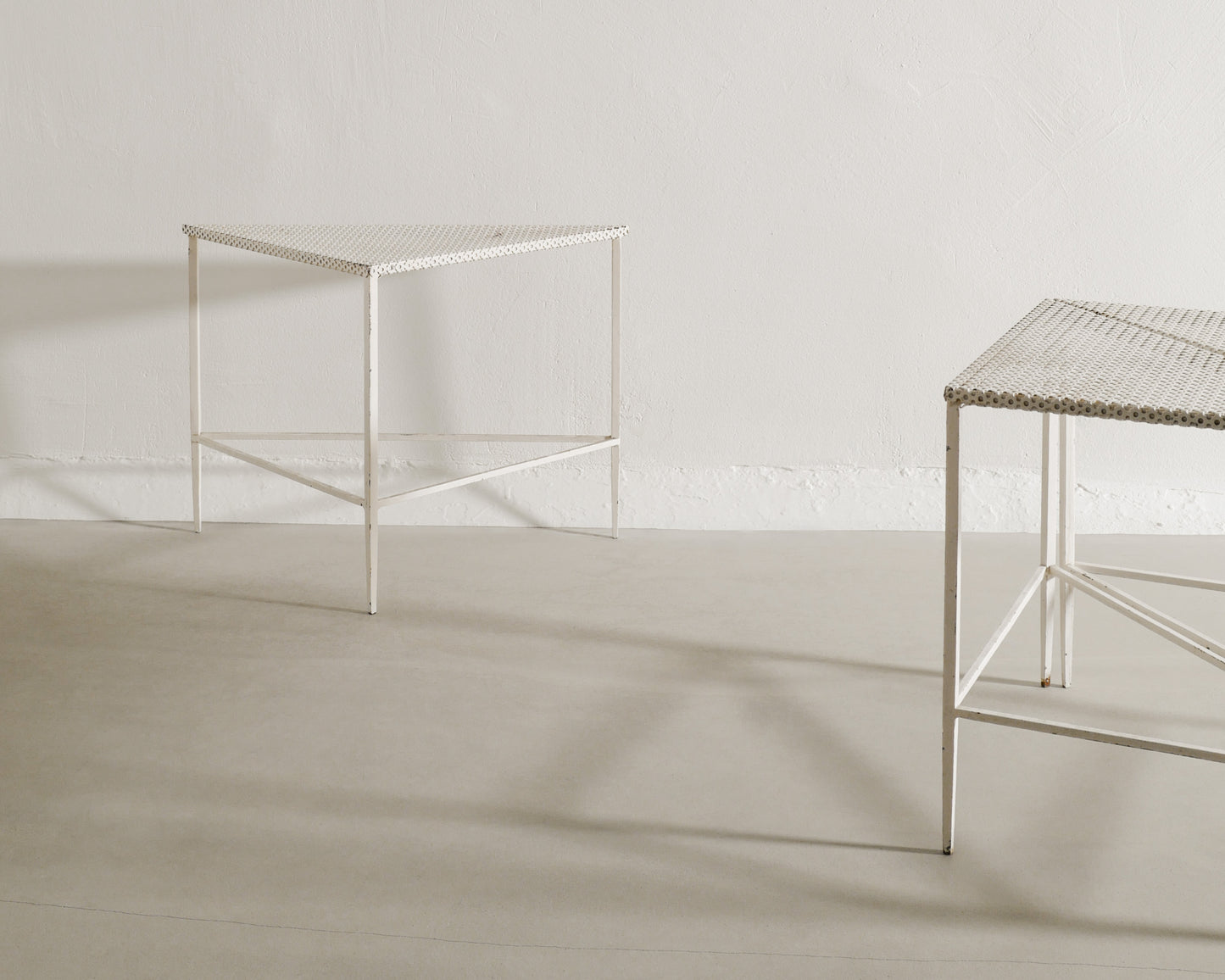 MATHIEU MATÈGOT SIDE TABLES, 1950s
