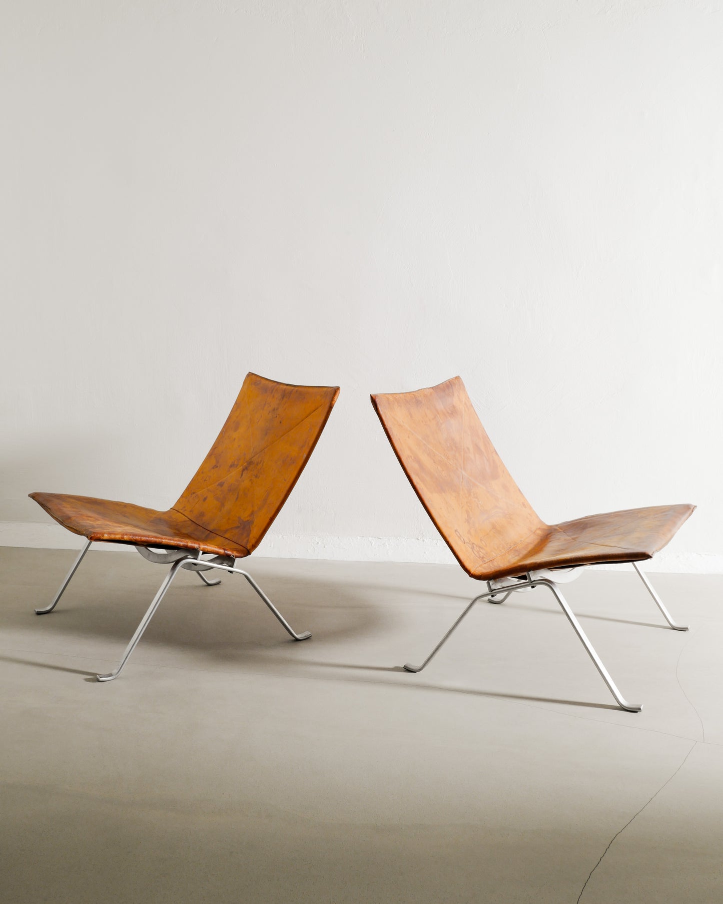 POUL KJAERHOLM "PK-22" CHAIRS E. KOLD, 1960s