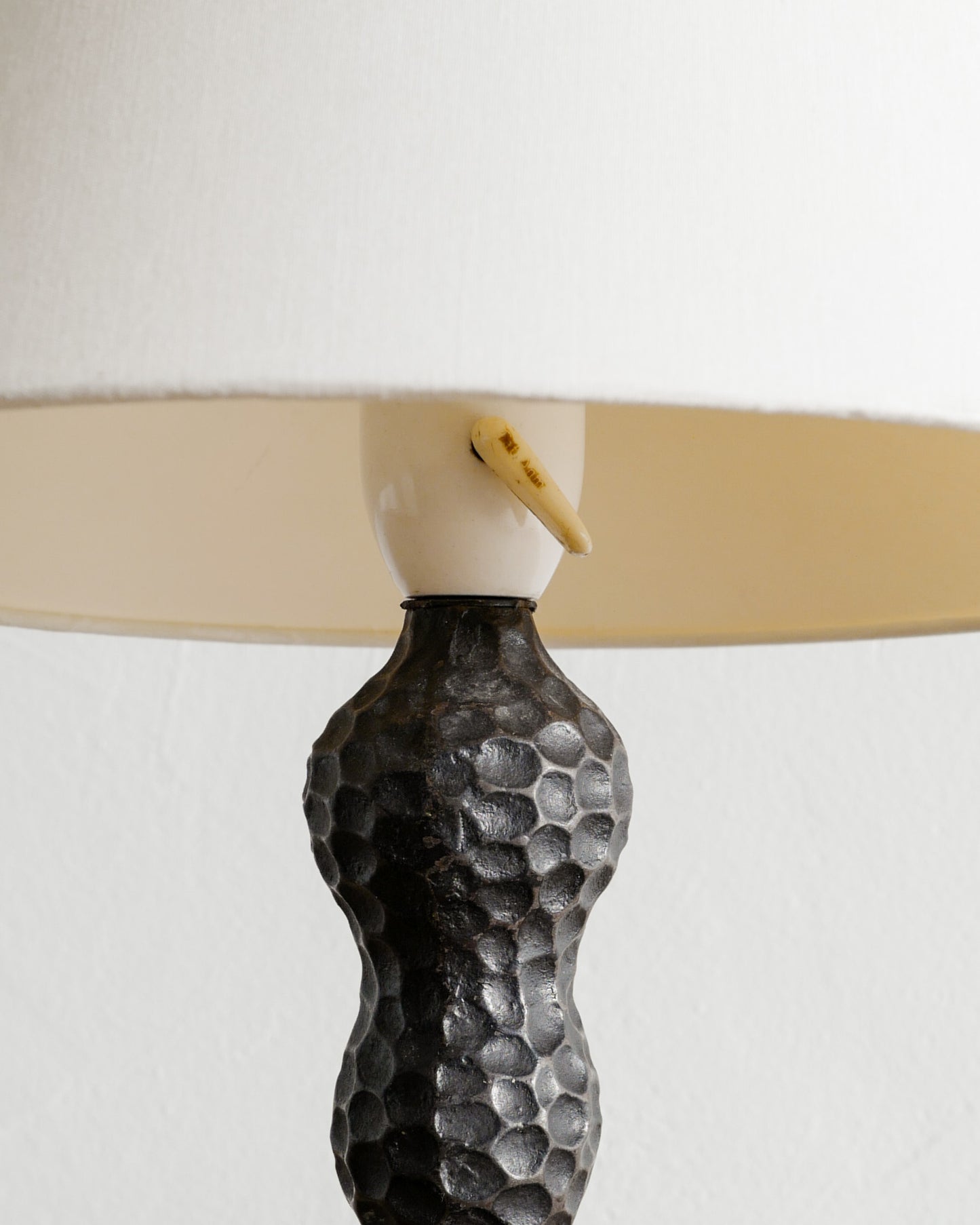 DANISH CAST IRON LAMP, 1940s