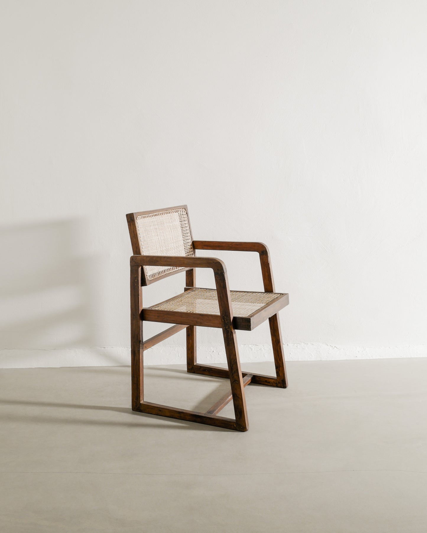 PIERRE JEANNERET BOX CHAIR, 1950s