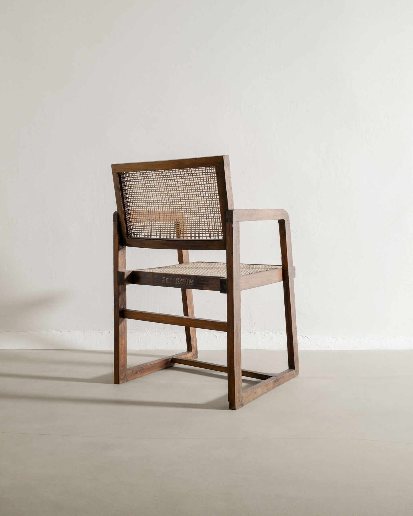 PIERRE JEANNERET BOX CHAIR, 1950s