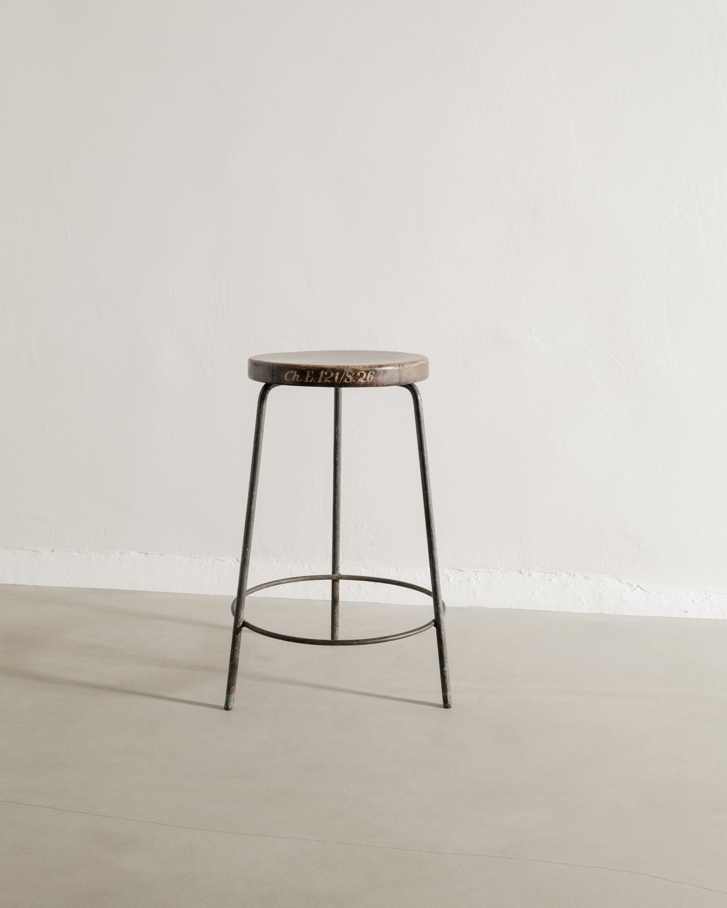 PIERRE JEANNERET HIGH STOOL, 1950s