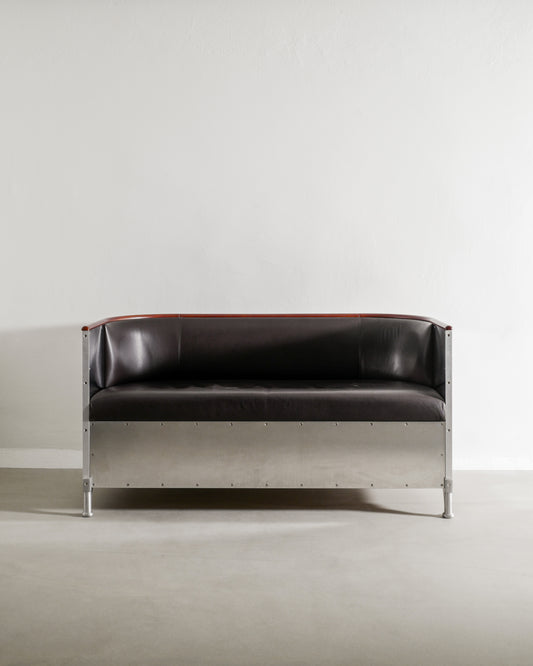 MATS THESELIUS ALUMINUM SOFA, 1990s