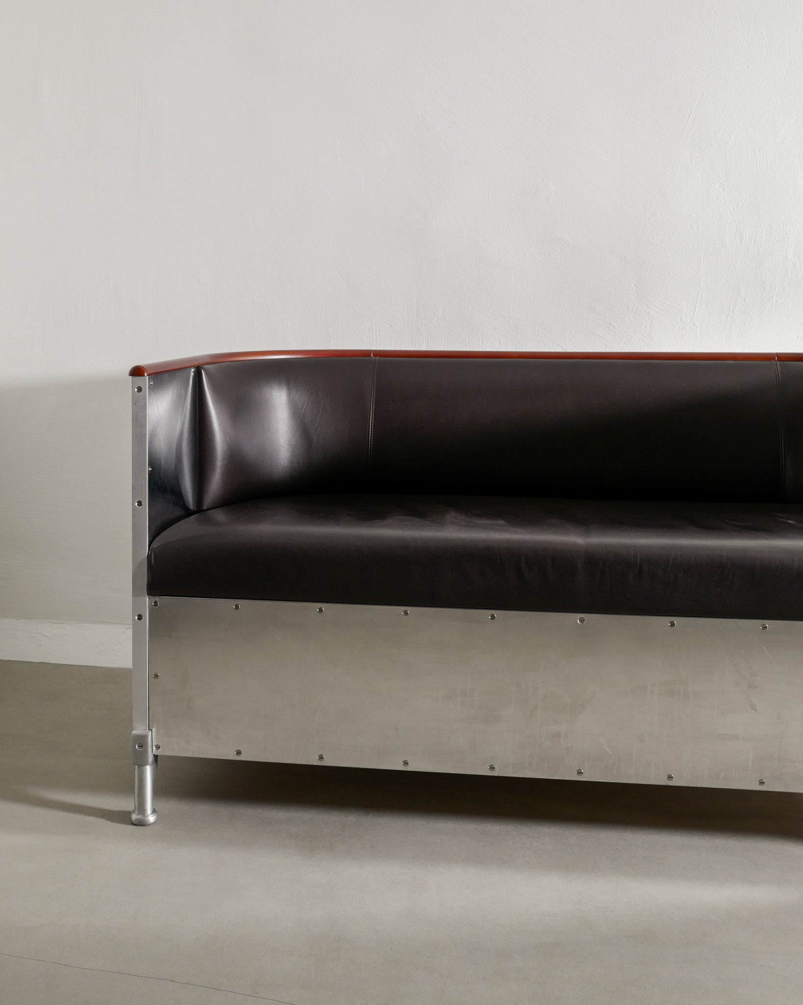 MATS THESELIUS ALUMINUM SOFA, 1990s