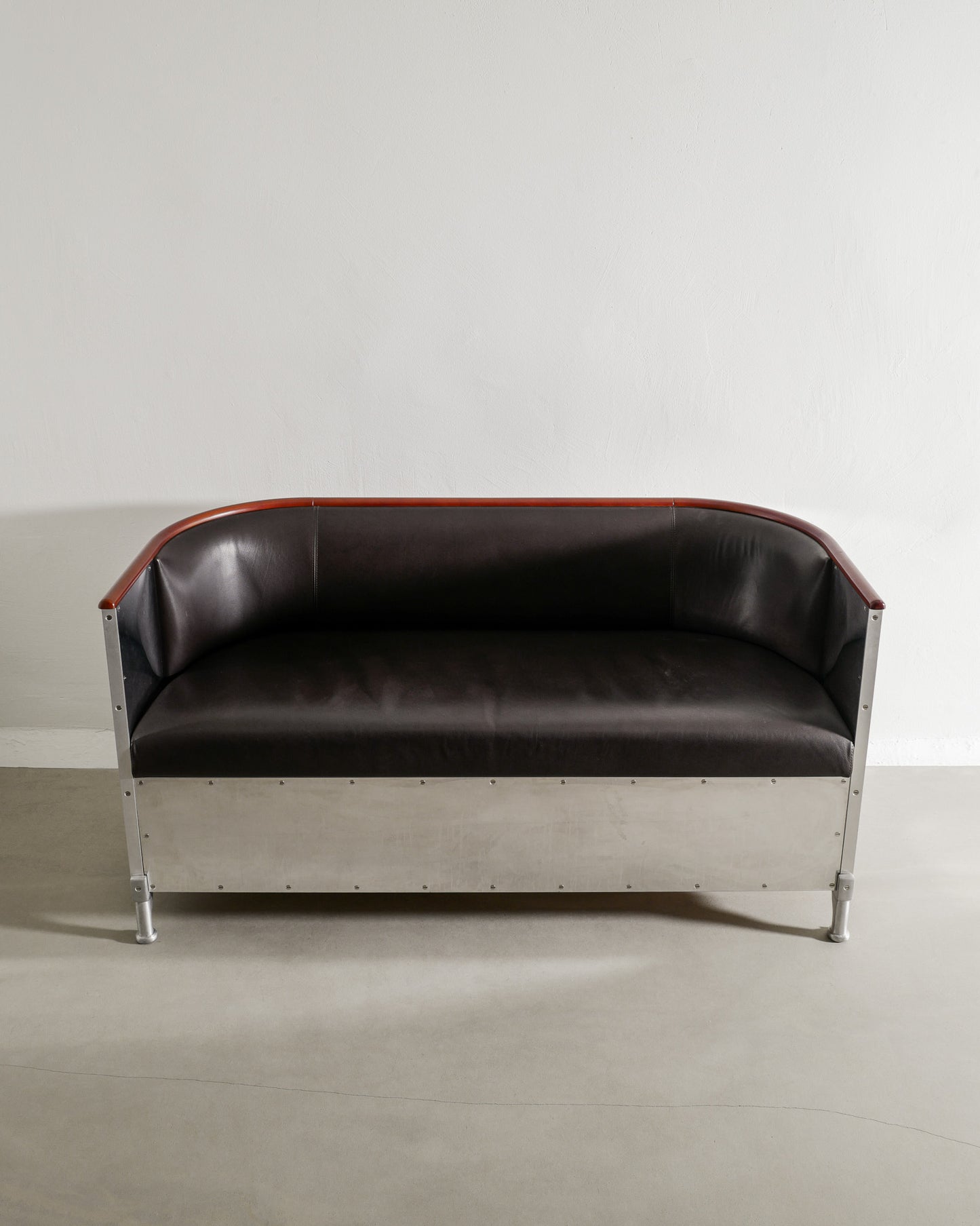 MATS THESELIUS ALUMINUM SOFA, 1990s