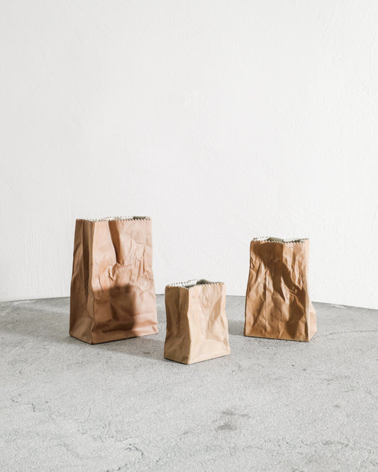TAPIO WIRKKALA "PAPER BAG" VASES, 1970s