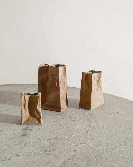 TAPIO WIRKKALA "PAPER BAG" VASES, 1970s